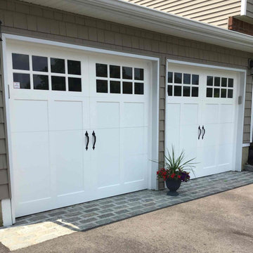 Traditional Carriage House Garage Door in White