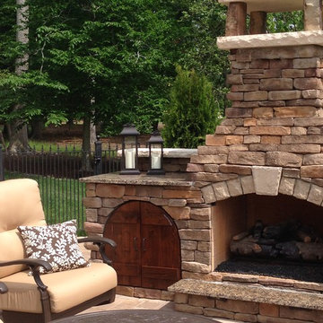 Outdoor Fireplace After