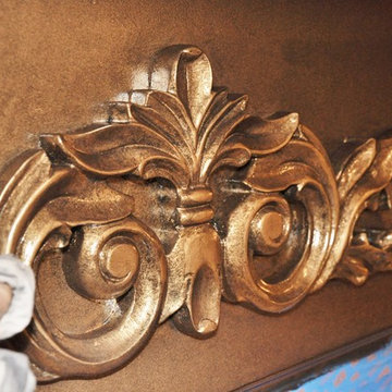 Check it out! Faux Finishing in Progress
