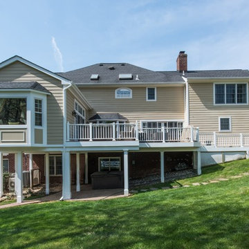 Rear, Family Room Addition, Deck Extension, and Interior Remodel in McLean, VA