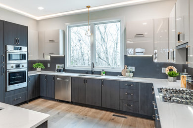 Kitchen - contemporary kitchen idea in Nashville