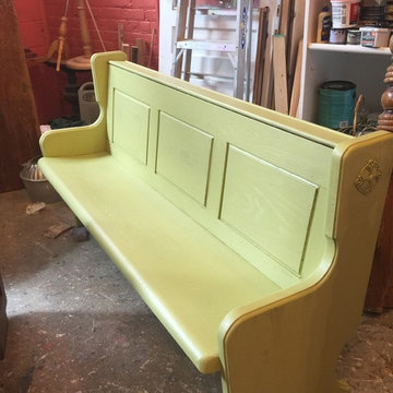 Custom Painted Client Church Pew