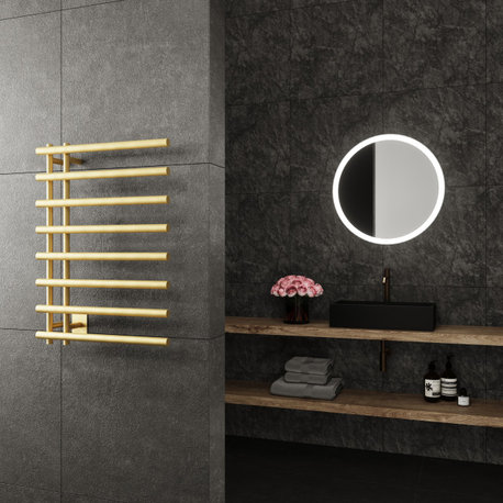 Leto Towel Warmer, Gold
