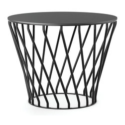 Velletri Black 62cm HPL Board Indoor Outdoor Side Table by Glid Studio for Huset - Coffee Tables