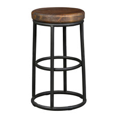 Home Kendall Counter Stool, Gray by Kosas Home, 24"