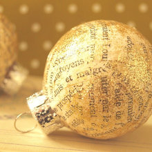 Decoupage Christmas Ornaments