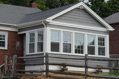 Mid-sized elegant sunroom photo in Philadelphia
