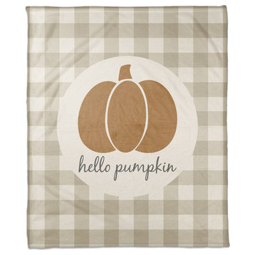 Hello Pumpkin 50"x60" Fleece Blanket