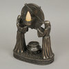 Sigil of Baphomet Ritual Altar Bronze Finish Backflow Incense Burner 7" H