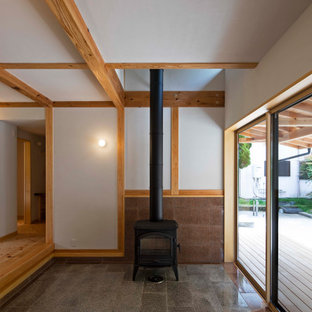 75+ Hauseingänge mit Schiebetür und Holzwänden Ideen & Bilder - August