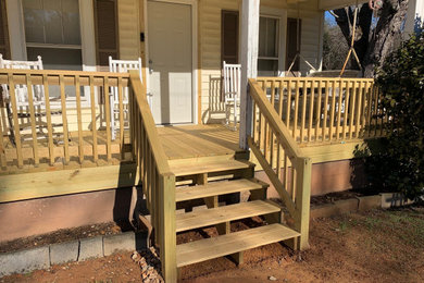 Inspiration for a craftsman porch remodel in Other