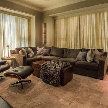 Neutral Textural Family Room