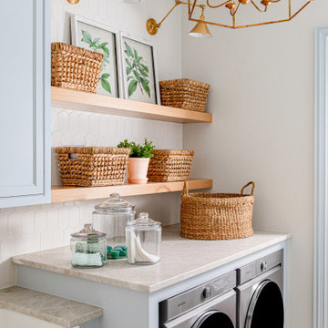 French Country Charm- Laundry Room and Mud Room Area