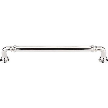Top Knobs  -  Reeded Pull 7" (c-c) - Polished Nickel