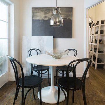 My Houzz: Glam Black-and-White Style in a 550-Square-Foot Studio