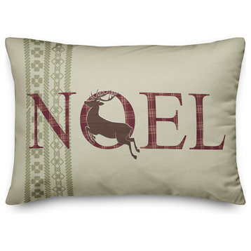 Noel 14"x20" Throw Pillow Cover