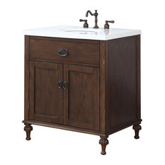 50 Most Por Bathroom Vanities For 2018 Houzz Crawford Burke Huntington Bathroom Vanity Oak Finish Gray And White Stone Marble