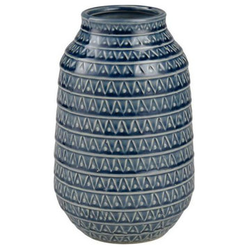 Elk Home Camden, 9" Small Vase, Blue Finish