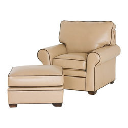 Leather Chairs and Ottomans - Products