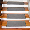 Dean Peel and Stick Non-Skid Bullnose Wraparound Carpet Stair Treads 30"W, Chame