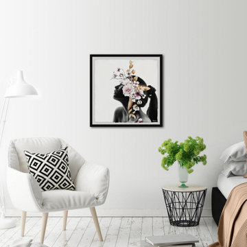 "Blooming Drama" Framed Painting Print