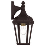 Livex Lighting - Morgan 1 Light Bronze, Antique Gold Cluster Small Down Outdoor Wall Lantern - With clear glass and a classic bronze finish, this outdoor wall lantern from the Morgan collection is an elegant way to illuminate traditional exteriors.