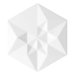 Origami 2 Bianco Matte (4 Piece Pattern) - 107 - Tile