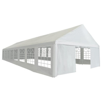 vidaXL Party Tent PE 19.7'x52.5' White, 3051655