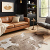 Metallic Accent Faux Cowhide Bryce Area Rug by Loloi II, Taupe Champagne, 6'2"x8