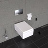 Square Modern White Ceramic Wall Mounted Toilet