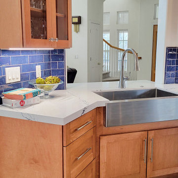 Bold and Blue Kitchen