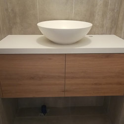 Timber oak vanity - Bathroom Vanities