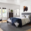 Alexa Industrial Modern Iron and Oak Queen Platform Bed