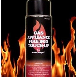 Satin Black Gas Appliance Fire Box Spray Paint - Paint