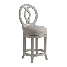 Artistica Home - Axiom Swivel Counter Stool, Bianco Finish - Bar Stools and Counter Stools