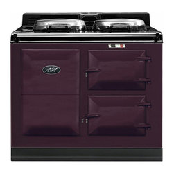 AGA Traditional Electric 2 Oven Cooker, Aubergine | A2O-E-MOD-AUB - Gas Ranges And Electric Ranges