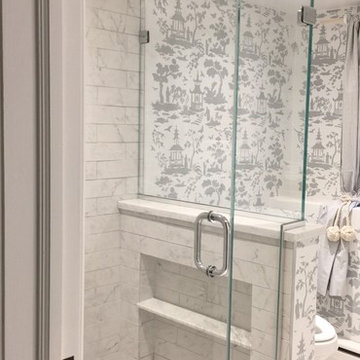 Stencil Bathroom in Larchmont