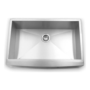 Blue Ocean 36" KSA124 16 Gauge Stainless Steel Single Bowl Apron Kitchen Sink