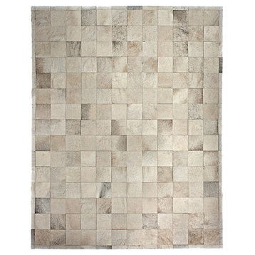 Cowhide Patchwork Rug, Ares, Neutral, 12'x15'
