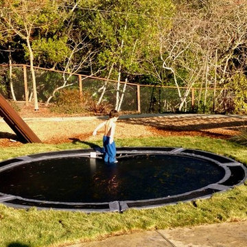 In ground trampolines