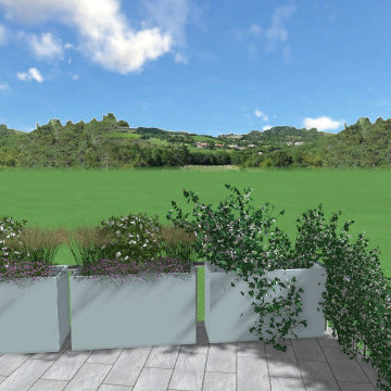 Realizzazione di area verde su terrazzo