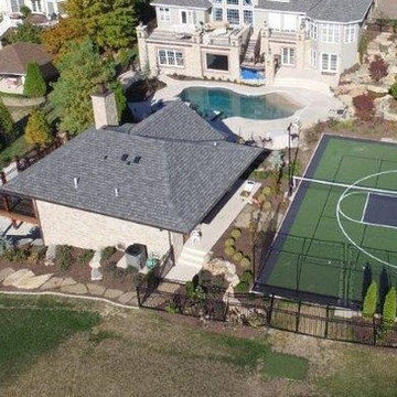 Multi-Game Sport Court with Pool
