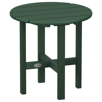 Polywood Round 18" Side Table, Green