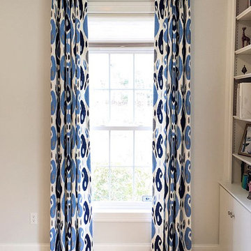 Smith & Noble window treatments designed by Kristen Wall