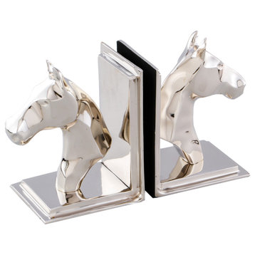 Silver Horse Bookend | Liang & Eimil Pegasus