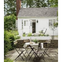 Patio at Front Entrance of House