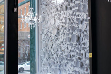 Inspiration for a dining room remodel in Edmonton