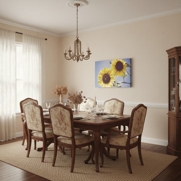 Aged Sunflowers Against Sky Vintage Style Wall Art