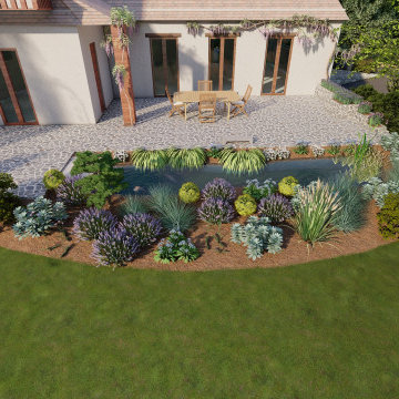 Grand aménagement de jardin