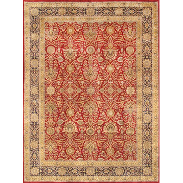 Pasargad Baku Collection Hand-Knotted Lamb's Wool Area Rug, 8'9"x11'10"